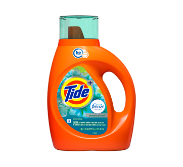 Plus Febreze Freshness HE Turbo Clean détergent à lessive liquide, 1,09 L, Botanical Rain