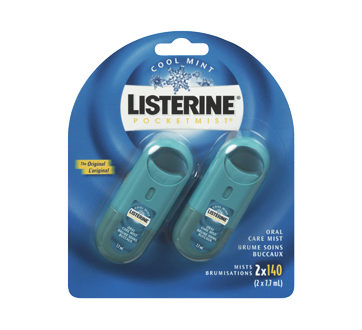 Pocketmist brume soins buccaux, Cool Mint, 2 x 7.7 ml