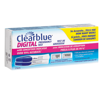 Image du produit Clearblue - Test de grossesse digital avec indicateur de conception, 2 unités