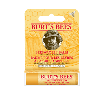 Baume pour les lèvres à la cire d'abeille 100 % naturel, 1 unité