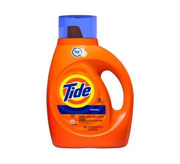 Image du produit Tide - Détergent à lessive liquide 25 brassées, 1.09 L, parfum original