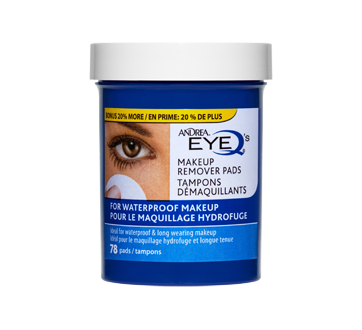 Tampons démaquillants maquillage hydrofuge, 78 unités