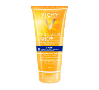 Idéal Soleil lotion rafraîchissante ultra-légère visage et corps FPS 60, FPS 60, 200 ml