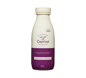Image du produit Caprina - Lait de bain moussant au lait de chèvre frais, 800 ml, beurre de karité