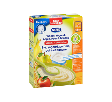 Image 2 du produit Gerber - Gerber blé, yogourt, pomme, poire et banane, 227 g