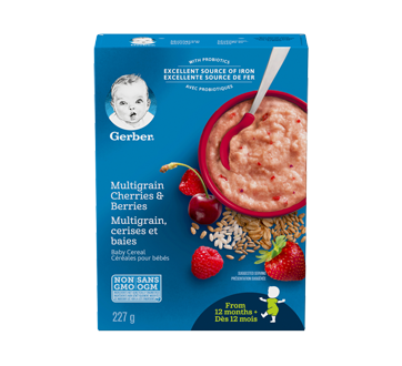 Gerber 5 céréales, 227 g, cerises et baies