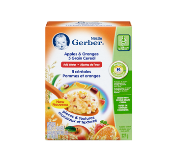 Image 3 du produit Gerber - Gerber 5 céréales, 227 g, pommes et oranges