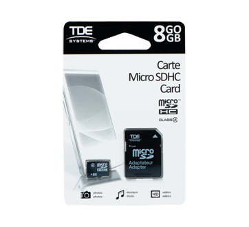 Carte micro SDHC 8 Go , 1 unité