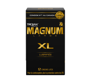 Magnum XL condoms lubrifiés, 12 unités