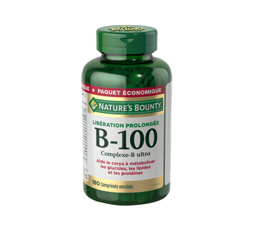 Image du produit Nature's Bounty - Complexe vitaminique B100 à libération prolongée, 180 unités