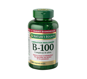 Complexe vitaminique B100 à libération prolongée, 180 unités