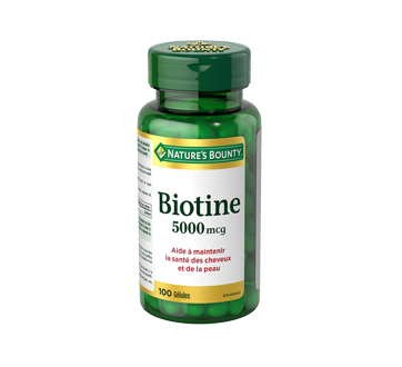 Image du produit Nature's Bounty - Biotine 5000 mcg, 100 unités