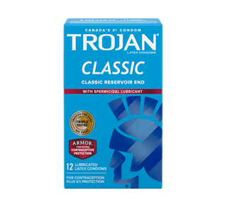 Lubrifiés condoms avec spermicide, 12 unités – Trojan Lubrifiés condoms avec spermicide, 12 unités – Trojan