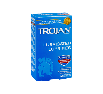 Image 2 du produit Trojan - Lubrifiés condoms avec spermicide, 12 unités