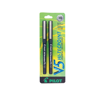 V5 Hi-Tecpoint stylo à bille extra-fine, 2 unités, noir – Pilot :  Instruments d'écriture