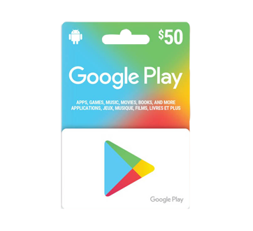Image du produit Incomm - Carte-cadeau Google Play de 50 $, 1 unité