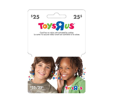 carte cadeau toys r us Carte Cadeau Toys Quot R Quot Us De 25 1 Unite Incomm Cartes Cadeaux Autres Jean Coutu carte cadeau toys r us