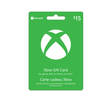 Image du produit Incomm - Carte-cadeau Microsoft Xbox de 15 $, 1 unité