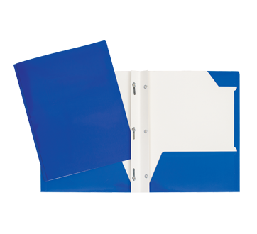 Portfolio carton laminé, 1 unité, bleu foncé