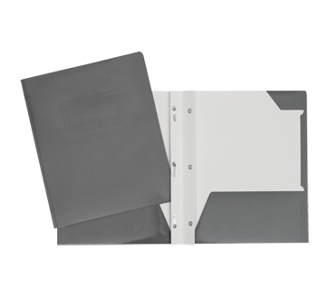 Portfolio carton laminé, 1 unité, gris