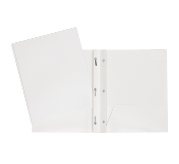 Portfolio carton laminé, 1 unité, blanc