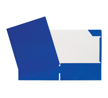 Portfolio carton laminé, 1 unité, bleu foncé