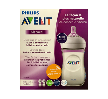 Image du produit Avent - Naturel biberon, 2 x 260 ml