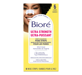Bandes de nettoyage en ultra profondeur pour les pores, 6 unités