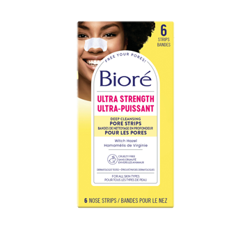 Bandes de nettoyage en ultra profondeur pour les pores, 6 unités