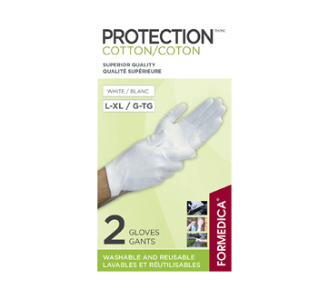 Gants blanc pour Homme, Gants blancs en coton 100% - Ocarat