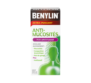 Image 1 du produit Benylin - Benylin Anti-Mucosités Plus Antitussif sirop extra-puissant, 250 ml