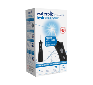 Image du produit Waterpik - Hydropulseur sans fil Plus, 1 unité, noir