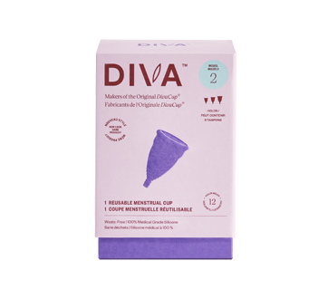 Diva coupe menstruelle réutilisable, 1 unité, modèle 2
