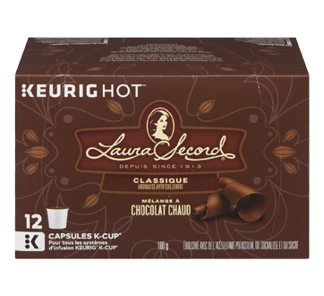 Image du produit Laura Secord - K-Cup Mélange classique pour chocolat chaud, 12 unités