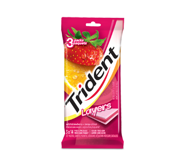 Image du produit Trident - Trident Layers fraise & agrumes, 3 unités