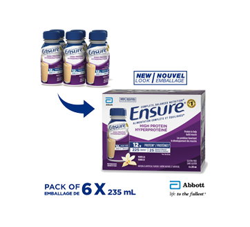 Image 2 du produit Ensure - Ensure Hyperprotéiné substitut de repas, 6 x 235 ml, vanille