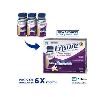 Image 2 du produit Ensure - Ensure Hyperprotéiné substitut de repas, 6 x 235 ml, vanille