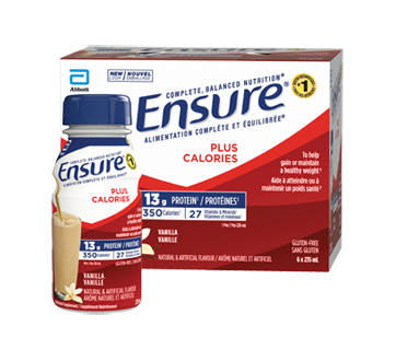 Image 1 du produit Ensure - Ensure Plus Calories substitut de repas, 6 x 235 ml, vanille