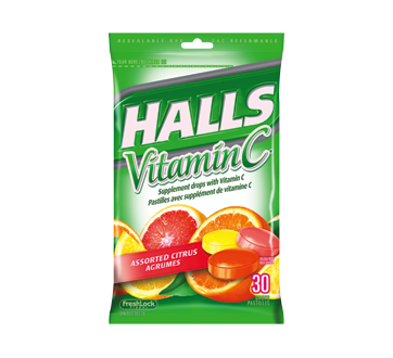 Image du produit Halls - Halls Vitamin C agrume, 30 unités, en sac