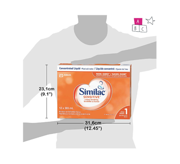 Image 8 du produit Similac - Sensitive sensibilité au lactose préparation pour nourrissons à base de lait enrichie de fer, 12 x 385 ml