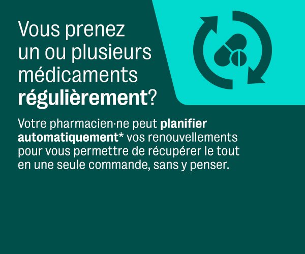 Vous prenez un ou plusieurs médicaments régulièrement? 