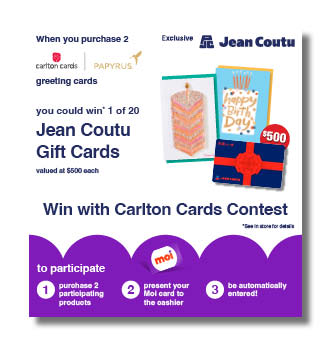 Win with Carlton Cards
