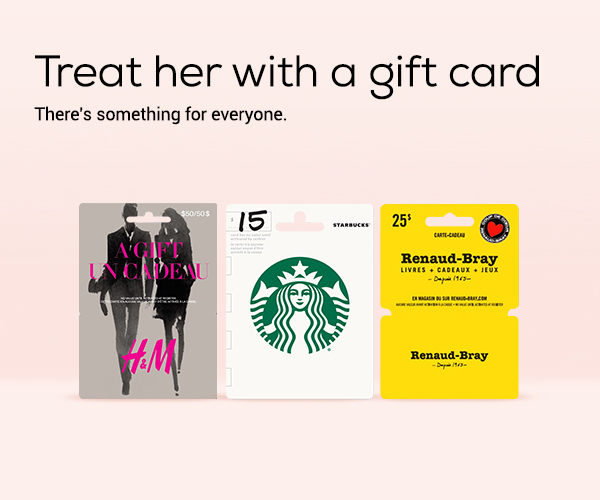 Treat her with a gift card