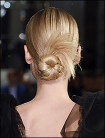 Le chignon bas