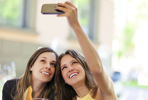 Un selfie lumineux