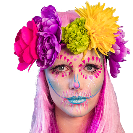 Sugar Skull and the Suicide Squad… 2 Halloween makeup styles