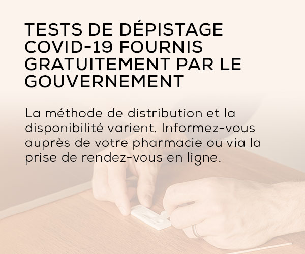 Tests de dépistage COVID-19
