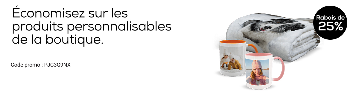 Rabais sur les produits de la boutique