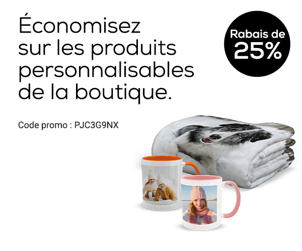 Rabais sur les produits de la boutique