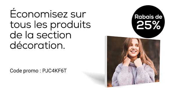 Rabais sur les décorations photo